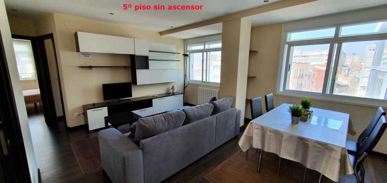 Coqueto Apartamento De 2 Habitaciones En Zona Estacion Tren A Coruña Exteriör bild