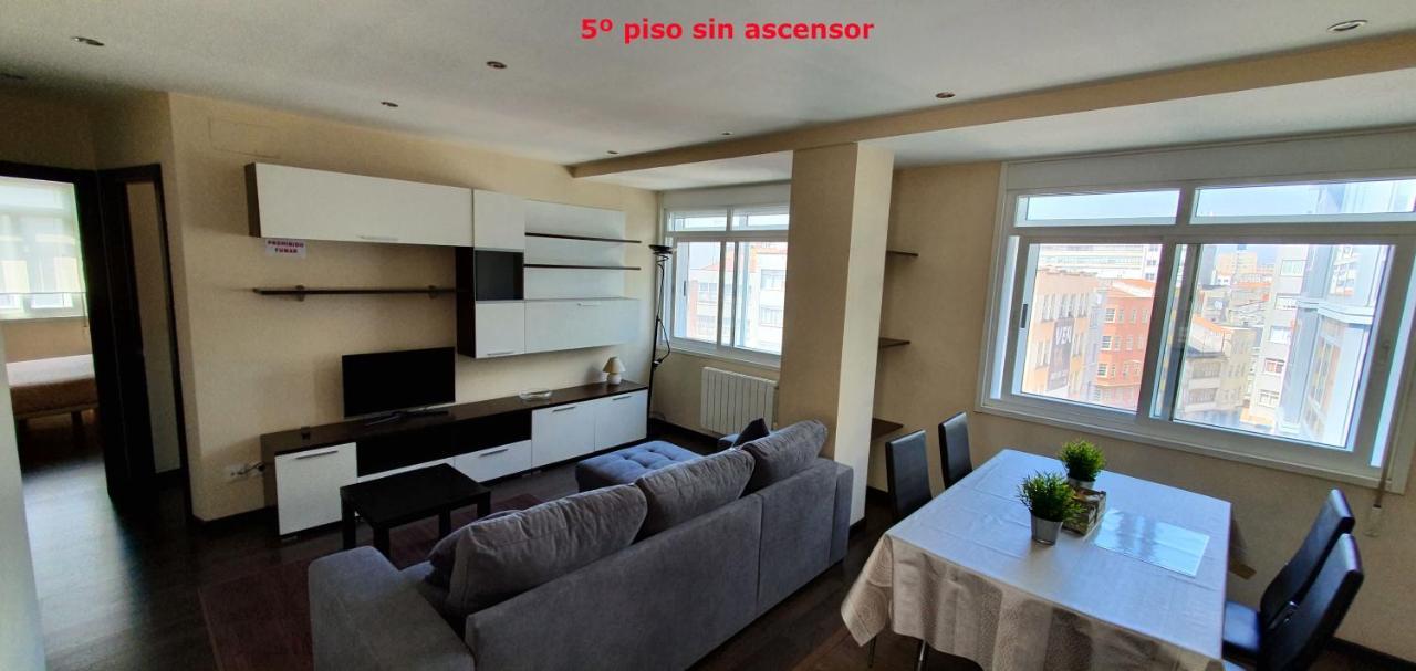 Coqueto Apartamento De 2 Habitaciones En Zona Estacion Tren A Coruña Exteriör bild